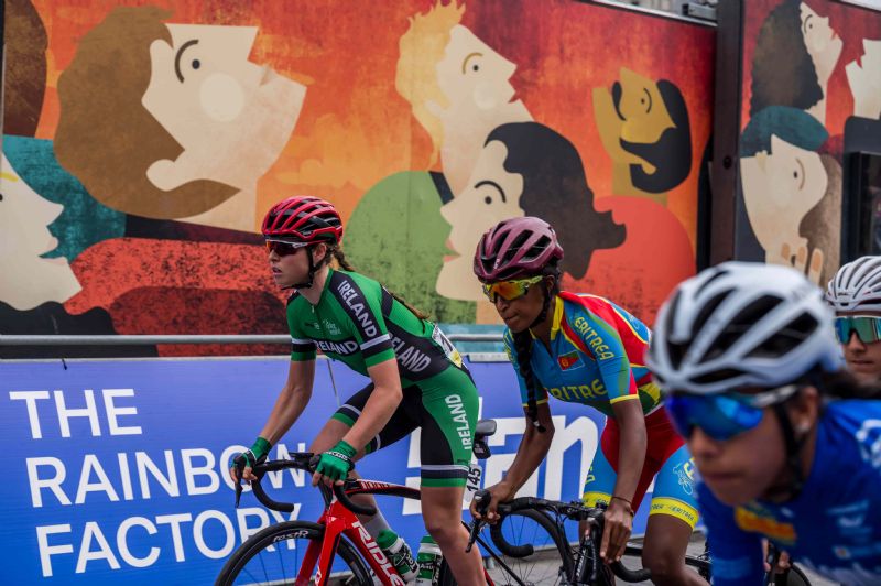 Team Ireland riders battle hard during Women's Junior and Elite World Championships